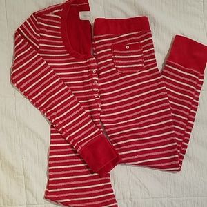 Victoria's Secret Candy Cane Pajama Set